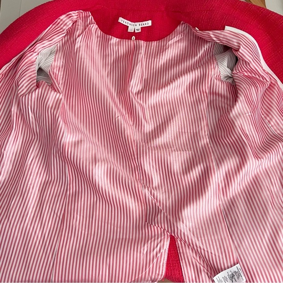 VERONICA BEARD | Nayeli Dickey Blazer Jacket
Tweed Cotton Blend Watermelon Coral - Picture 9 of 10